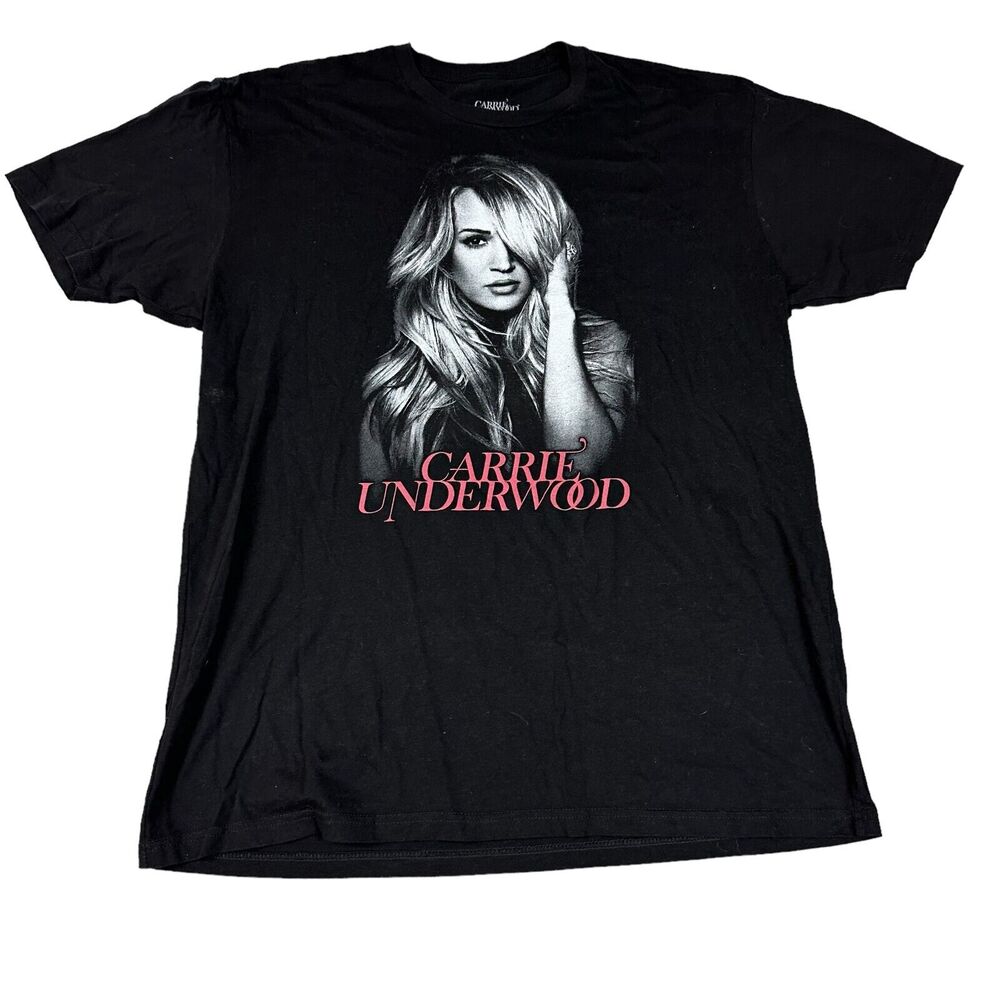 Carrie Underwood Graphic T-Shirt Women XL Black Excellent Cry Pretty Tour 2019